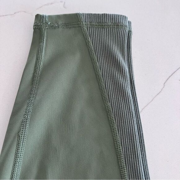 AEO Aerie High Waist Athleisure Ribbed Neutral Offline Goals 7/8 Leggings - Picture 4 of 6